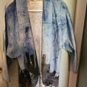 Vintage Hand Painted Denim Jacket
